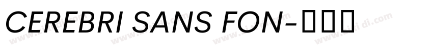 CEREBRI SANS FON字体转换